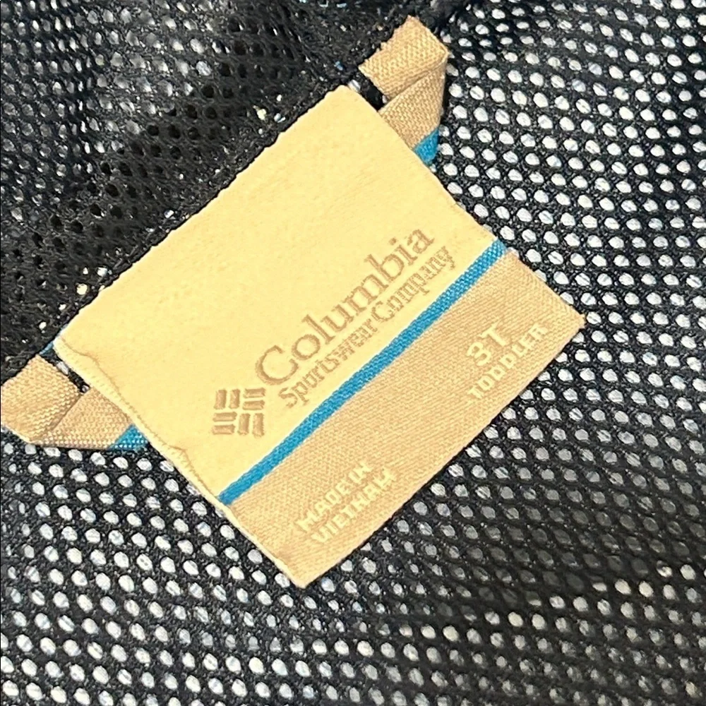 Columbia Vibrant Blue and Dark Hooded Jacket